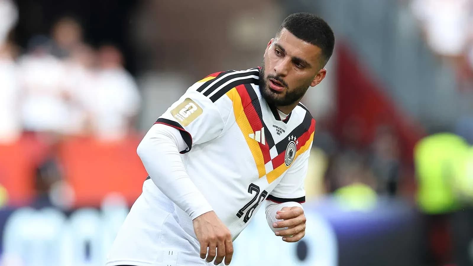 Joueur allemand en action sur le terrain Joueur allemand en action sur le terrain