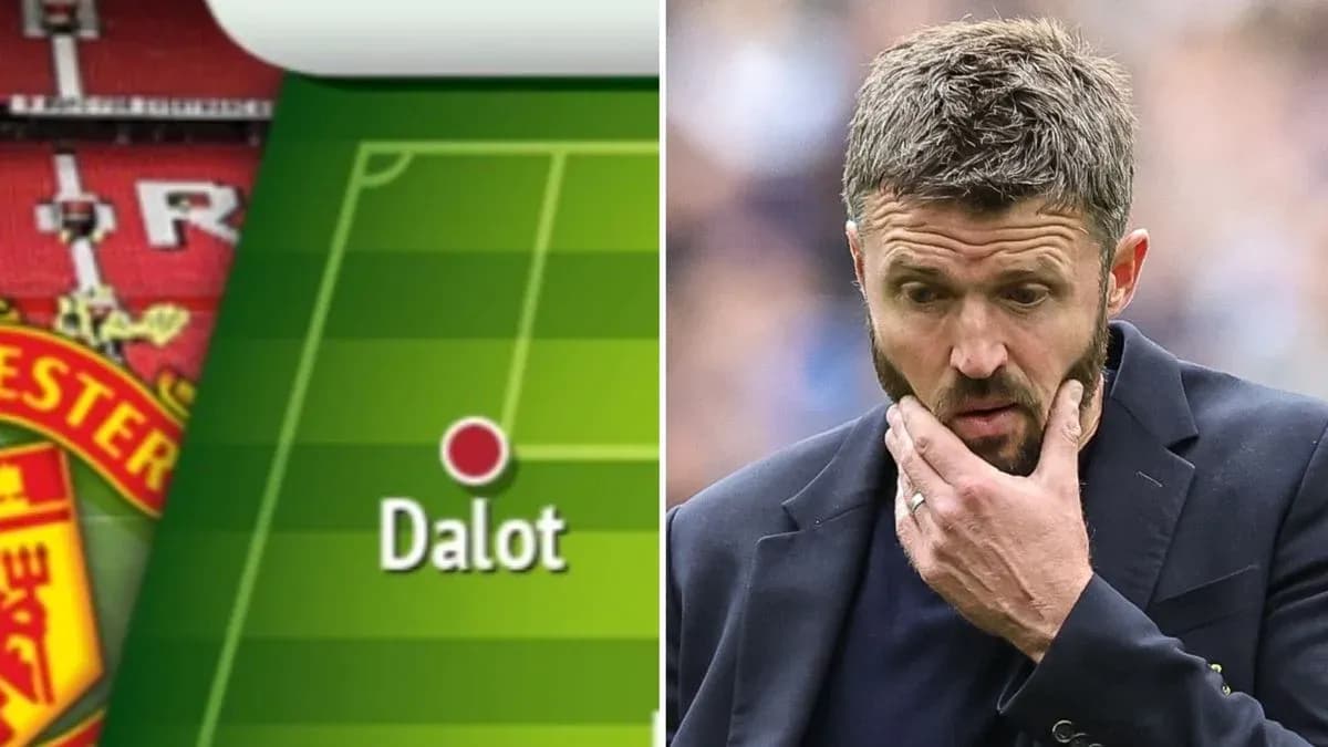 Diagram showing Dalot's position for Manchester United Diagram showing Dalot's position for Manchester United