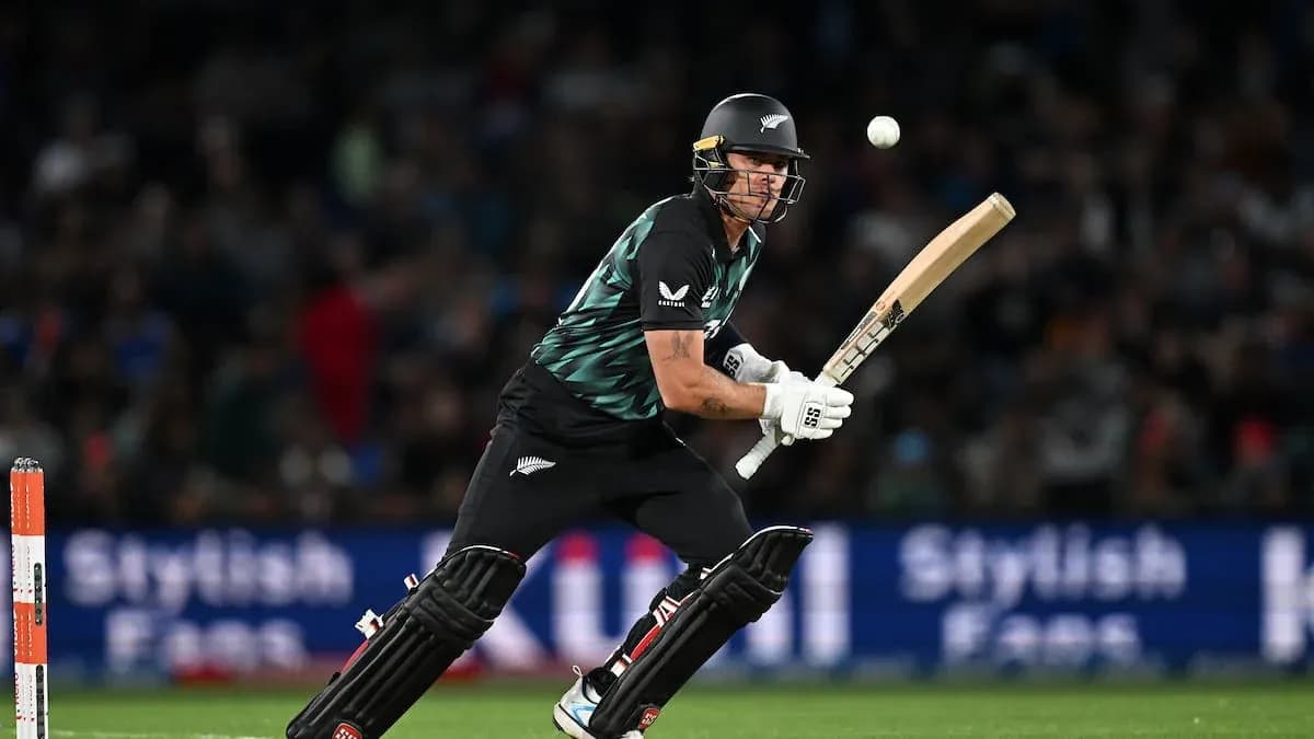 Batsman hitting a ball during cricket match Batsman hitting a ball during cricket match