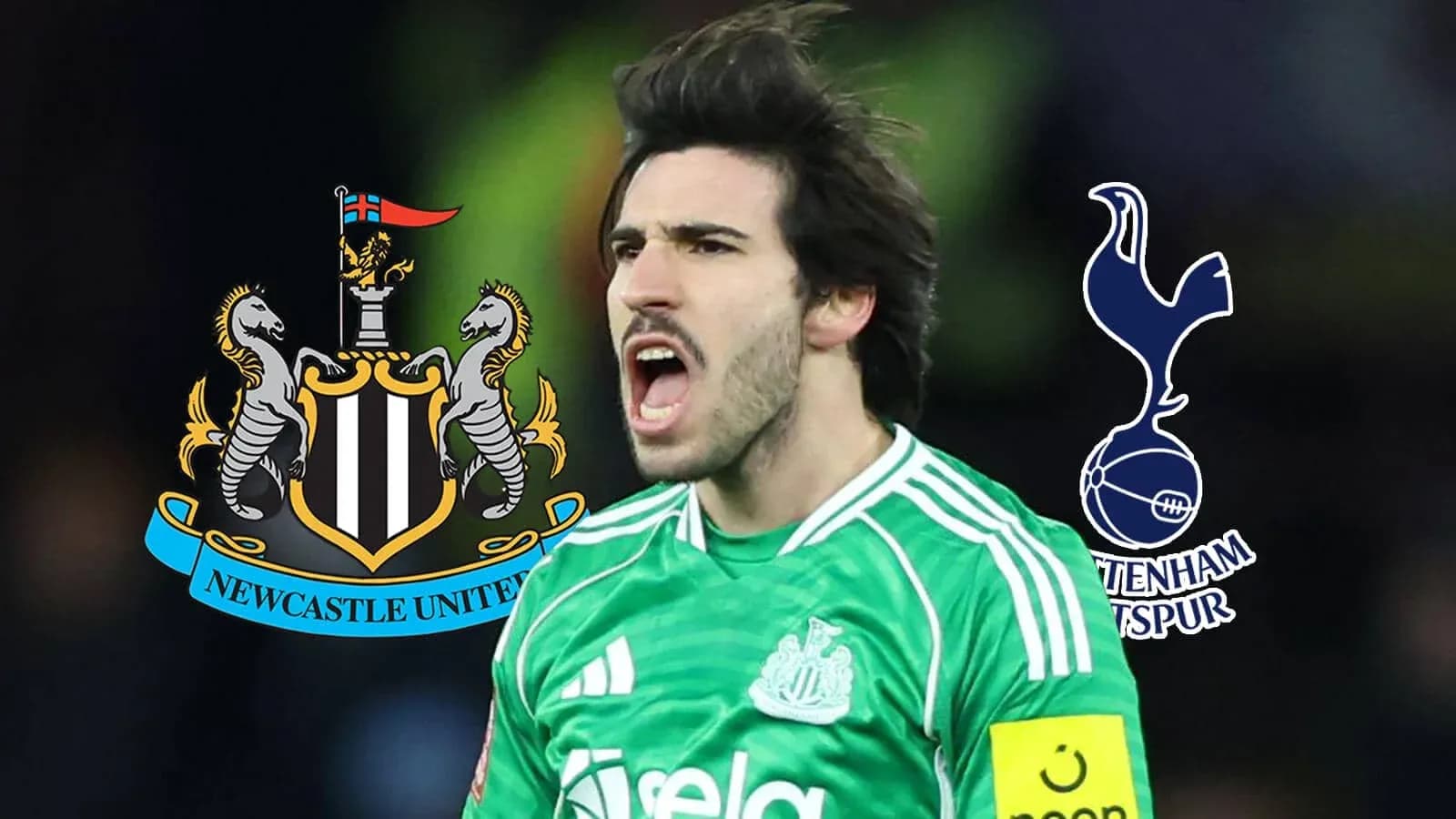 Joueur de Newcastle United célébrant une action Joueur de Newcastle United célébrant une action