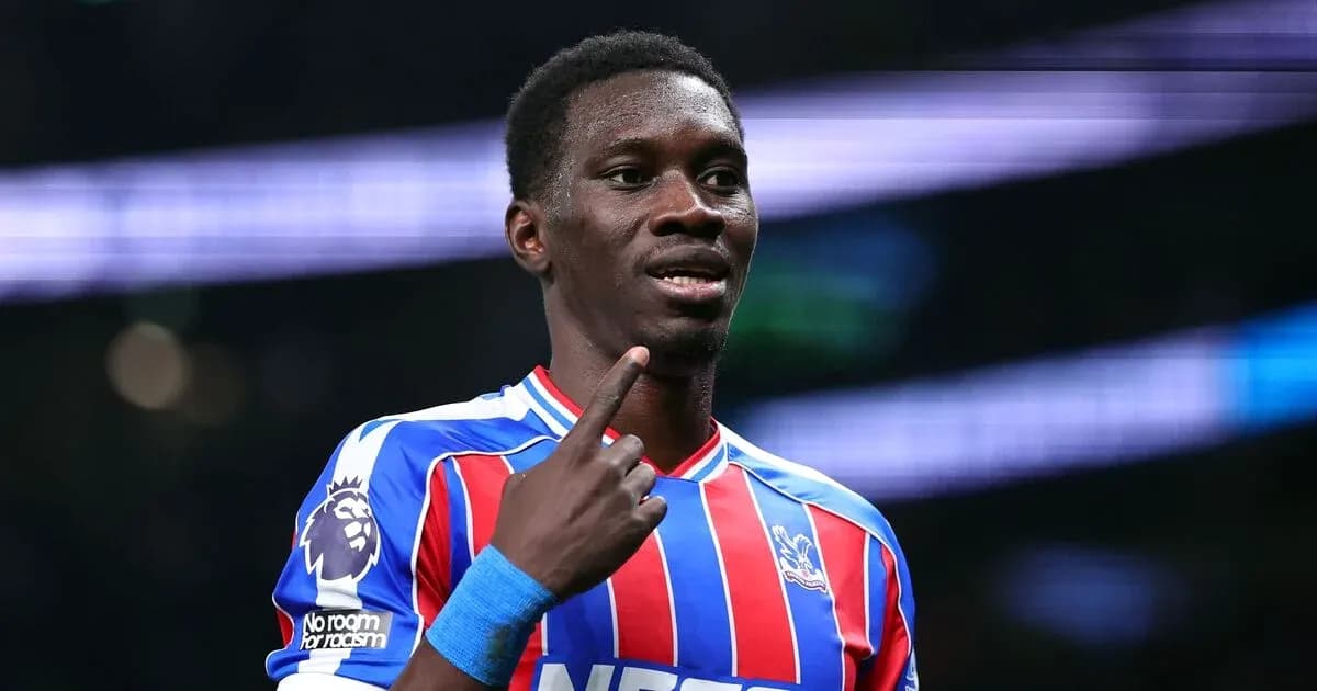 Joueur de Crystal Palace célébrant un but Joueur de Crystal Palace célébrant un but