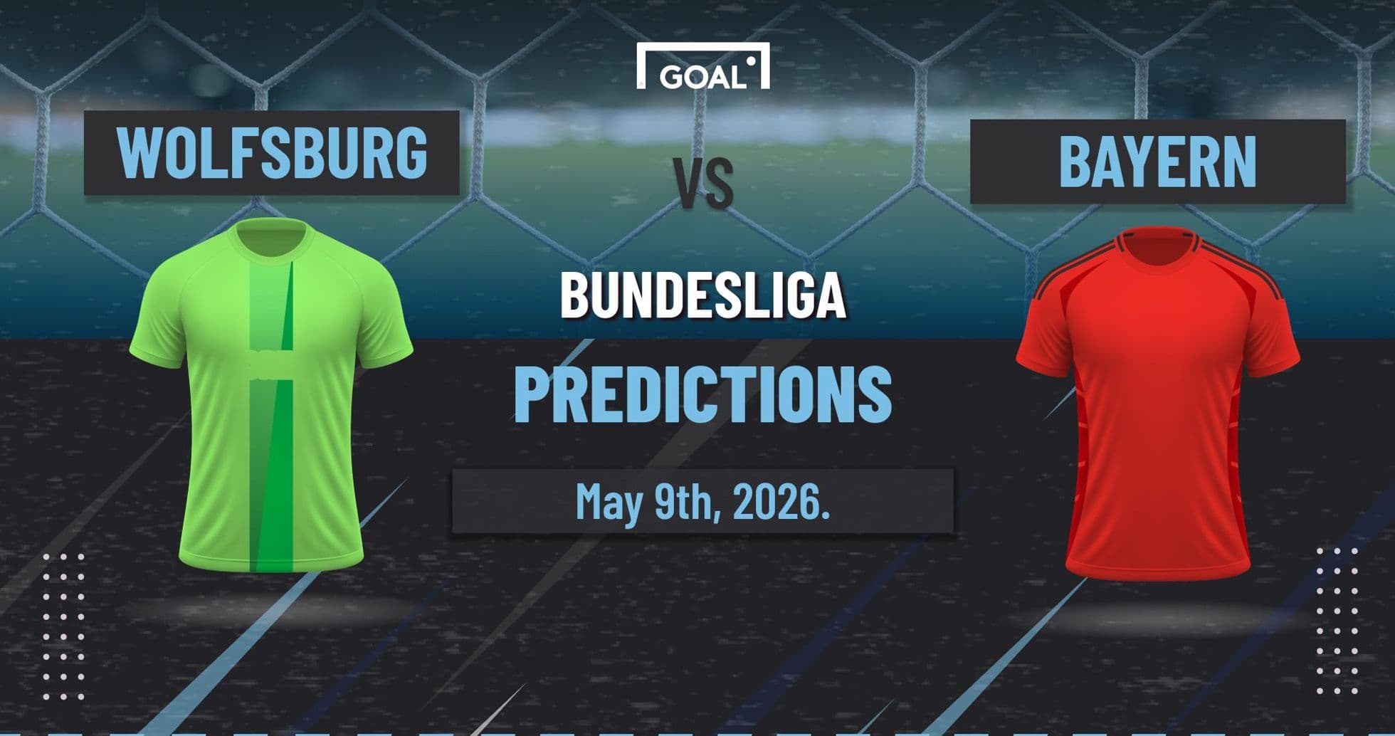 Wolfsburg vs Bayern Bundesliga predictions graphic Wolfsburg vs Bayern Bundesliga predictions graphic