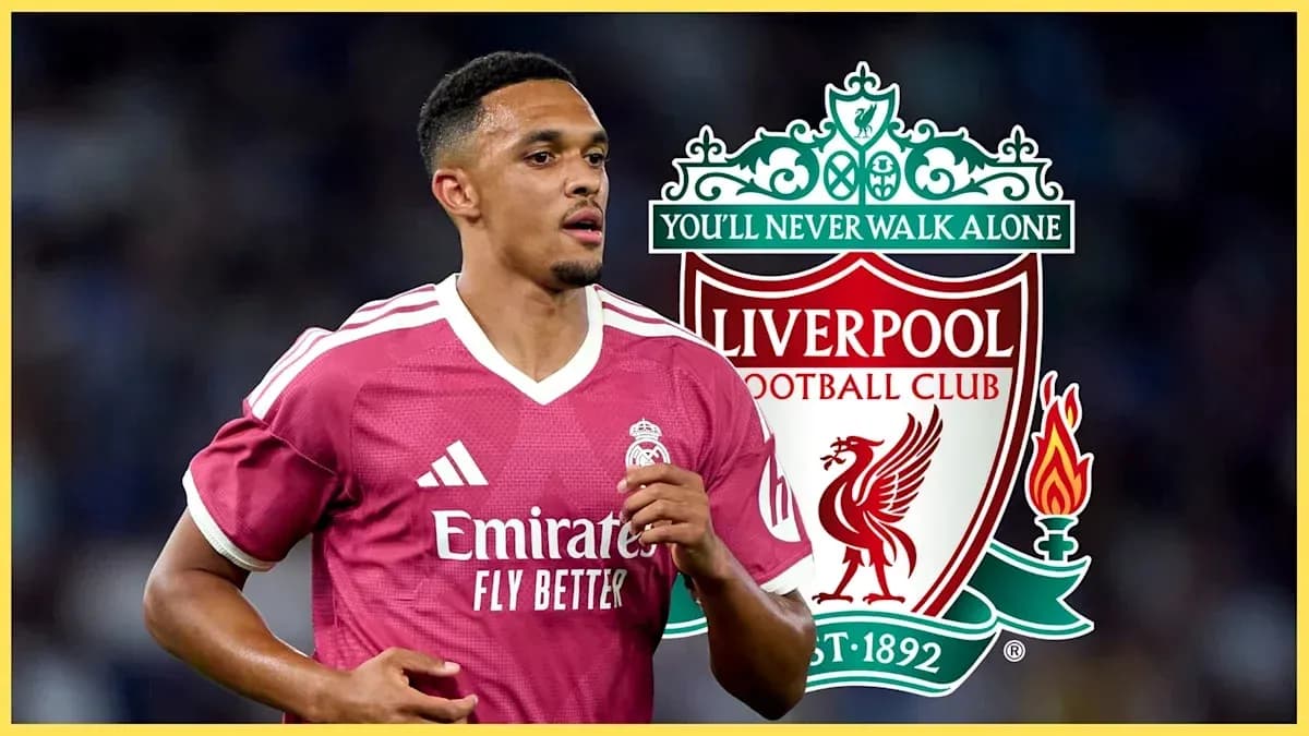Joueur en maillot de Liverpool avec logo en arrière-plan Joueur en maillot de Liverpool avec logo en arrière-plan