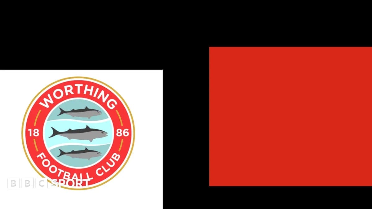 Logo de Worthing Football Club avec trois poissons Logo de Worthing Football Club avec trois poissons