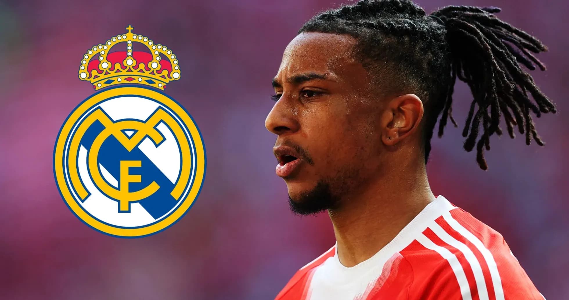 Joueur de football avec le logo du Real Madrid Joueur de football avec le logo du Real Madrid