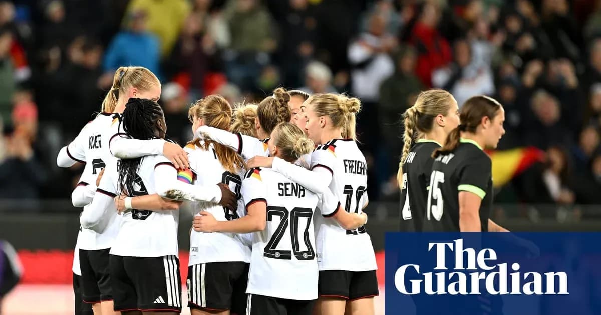 Joueuses allemandes célébrant après un but Joueuses allemandes célébrant après un but