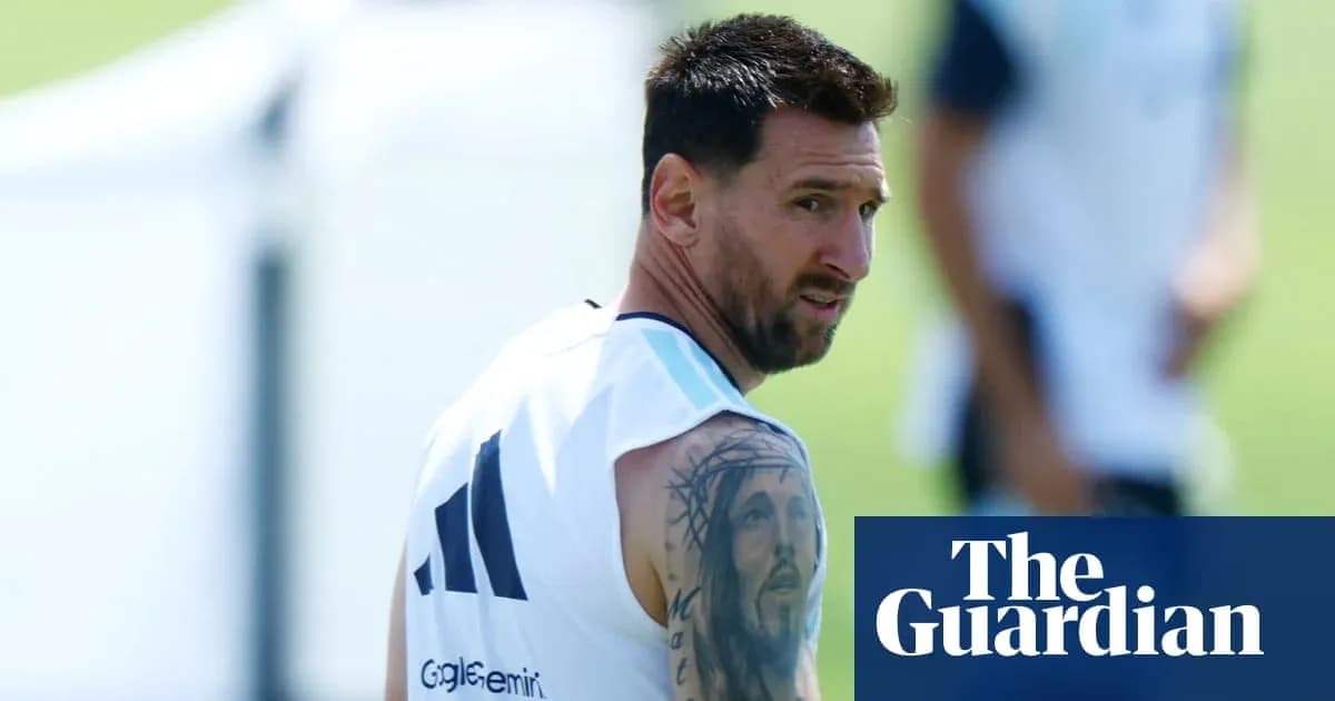 Lionel Messi during training session in Argentina kit Lionel Messi during training session in Argentina kit