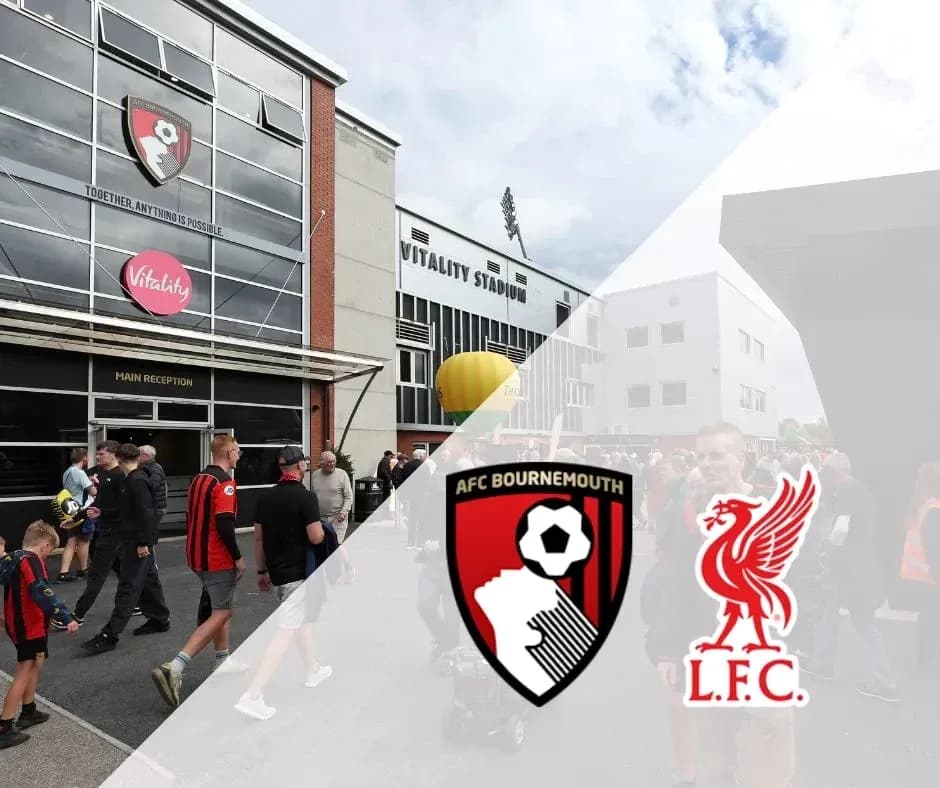 Supporters arriving at Vitality Stadium for match Supporters arriving at Vitality Stadium for match