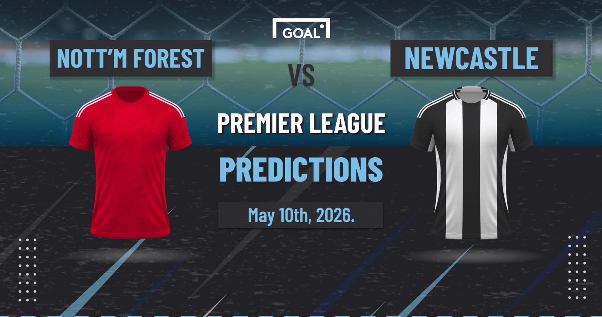 Maillots de Nott'm Forest et Newcastle pour prédictions Maillots de Nott'm Forest et Newcastle pour prédictions