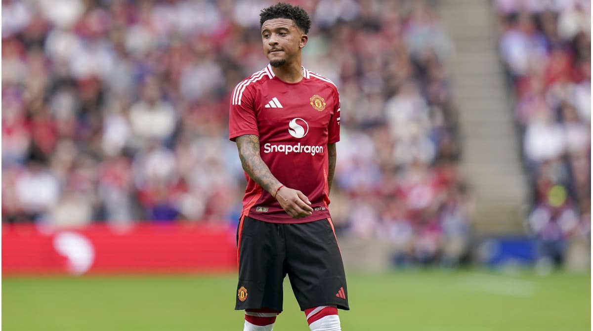 Joueur de Manchester United sur le terrain Joueur de Manchester United sur le terrain