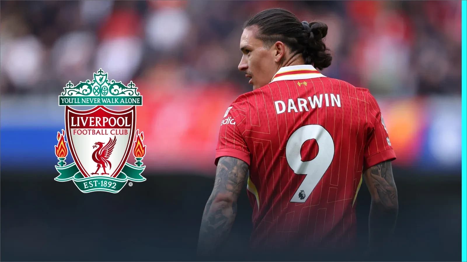 Joueur de Liverpool portant le numéro 9, Darwin Joueur de Liverpool portant le numéro 9, Darwin