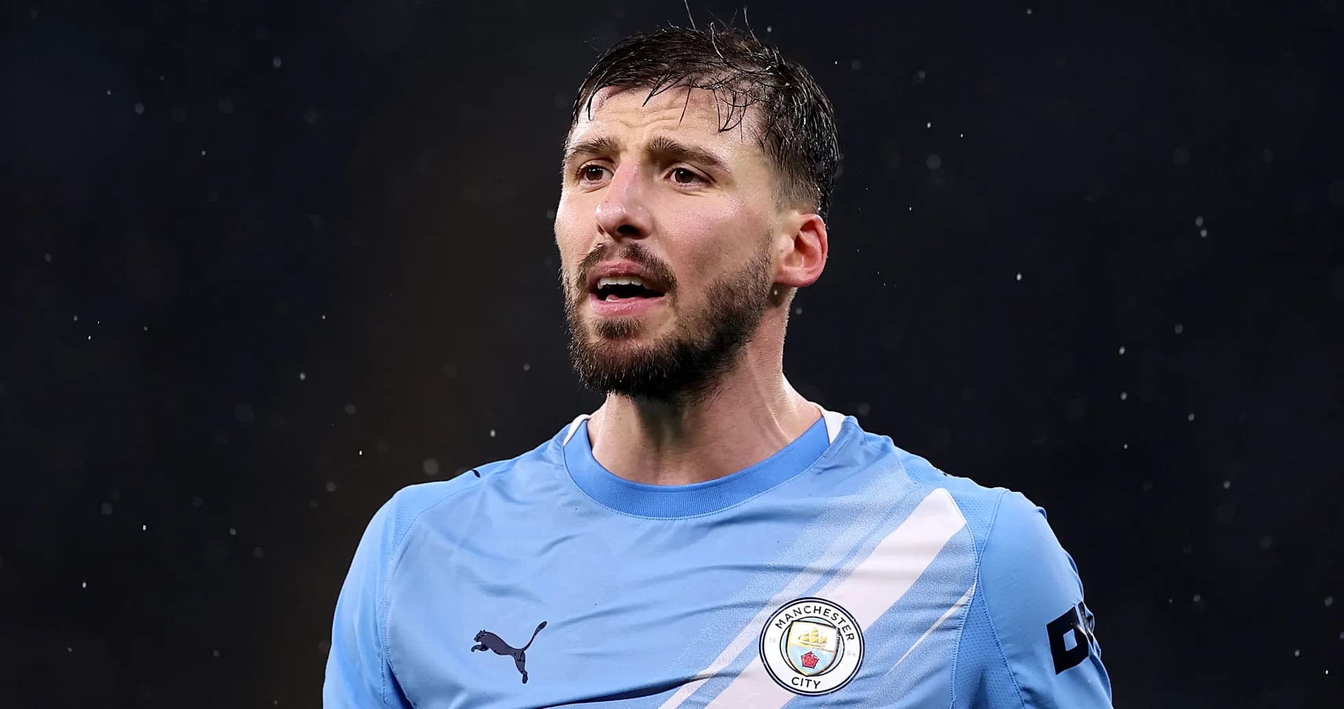 Joueur de Manchester City en pleine action Joueur de Manchester City en pleine action