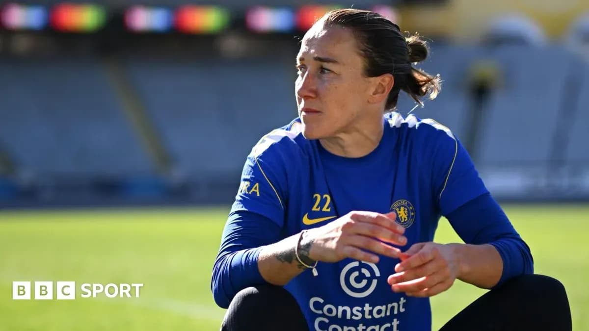 Joueuse de Chelsea s'échauffant sur le terrain Joueuse de Chelsea s'échauffant sur le terrain