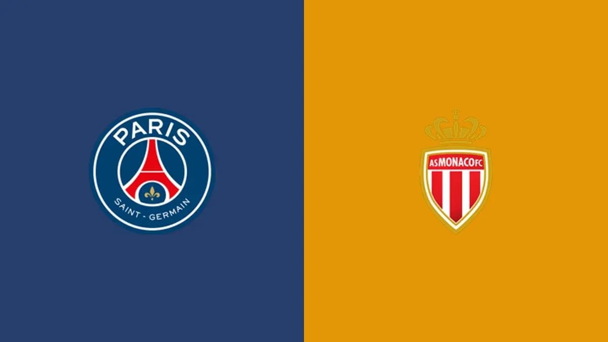 Logos de Paris Saint-Germain et AS Monaco Logos de Paris Saint-Germain et AS Monaco