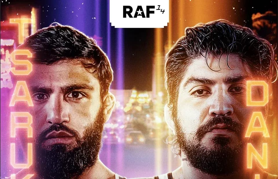 Affiche de combat entre Tsaruk et Dan Affiche de combat entre Tsaruk et Dan