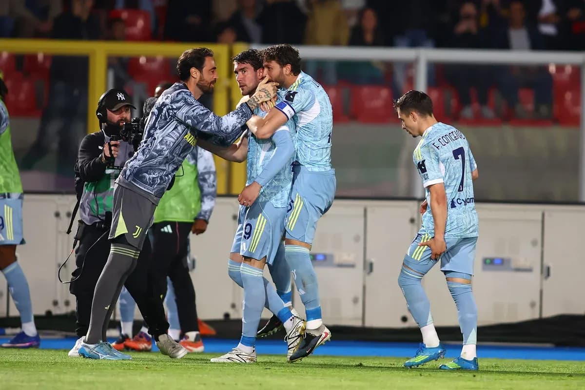 Joueurs de la Juventus célébrant un but Joueurs de la Juventus célébrant un but