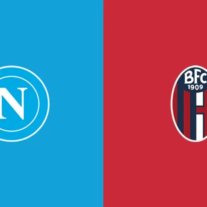 Logos de Napoli et Bologna sur fond coloré Logos de Napoli et Bologna sur fond coloré