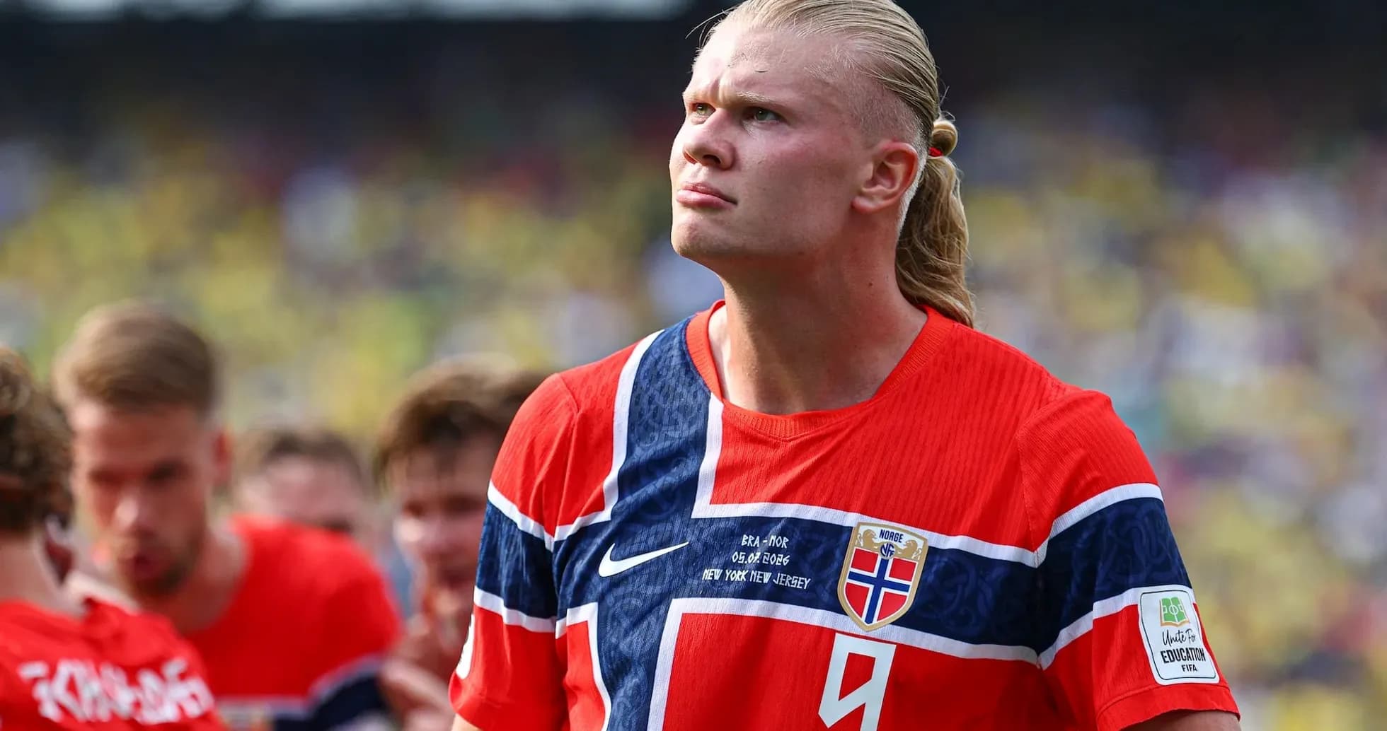 Erling Haaland lors d'un match de football Erling Haaland lors d'un match de football