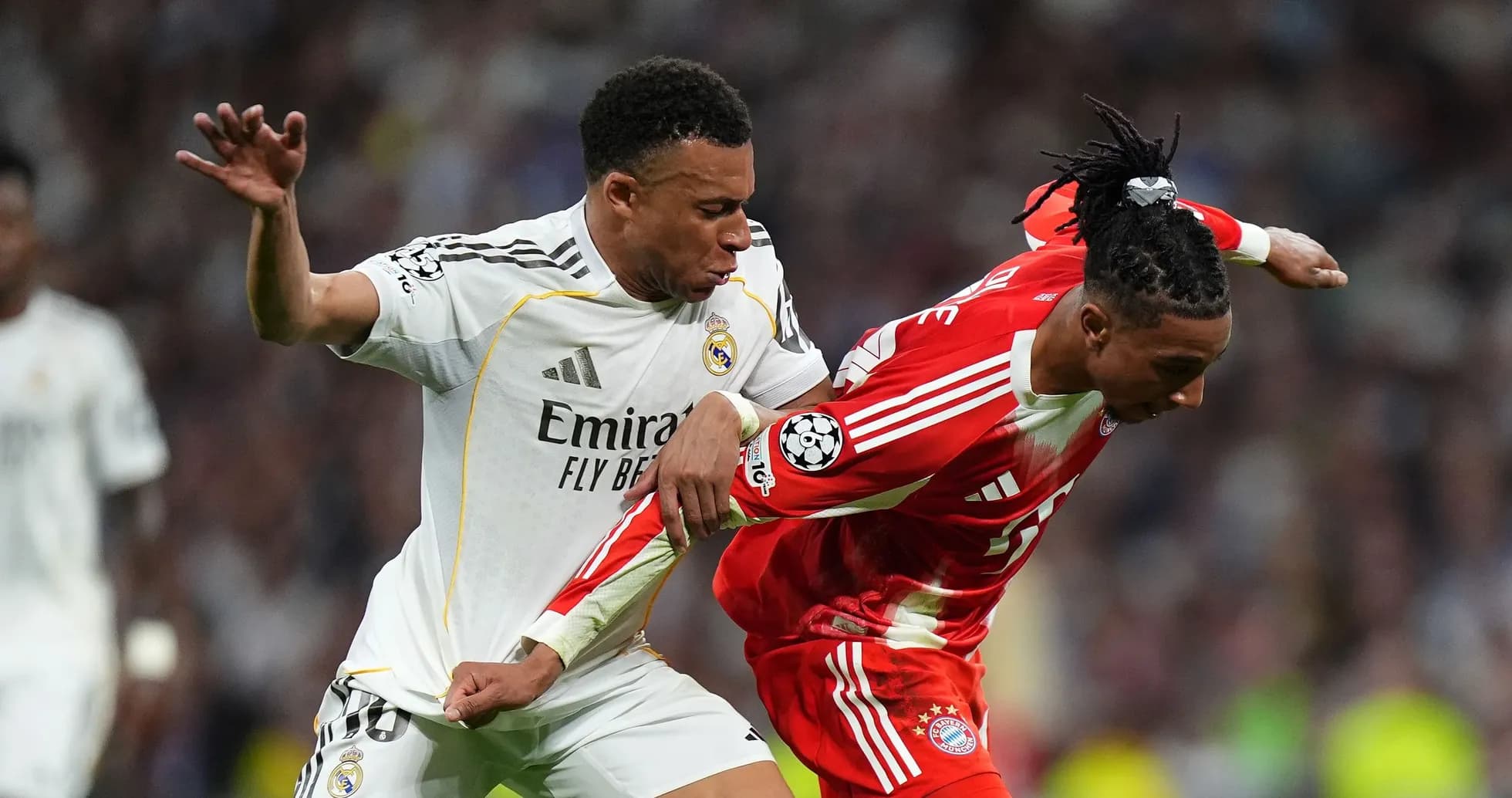 Joueurs de Real Madrid et Bayern Munich en duel Joueurs de Real Madrid et Bayern Munich en duel