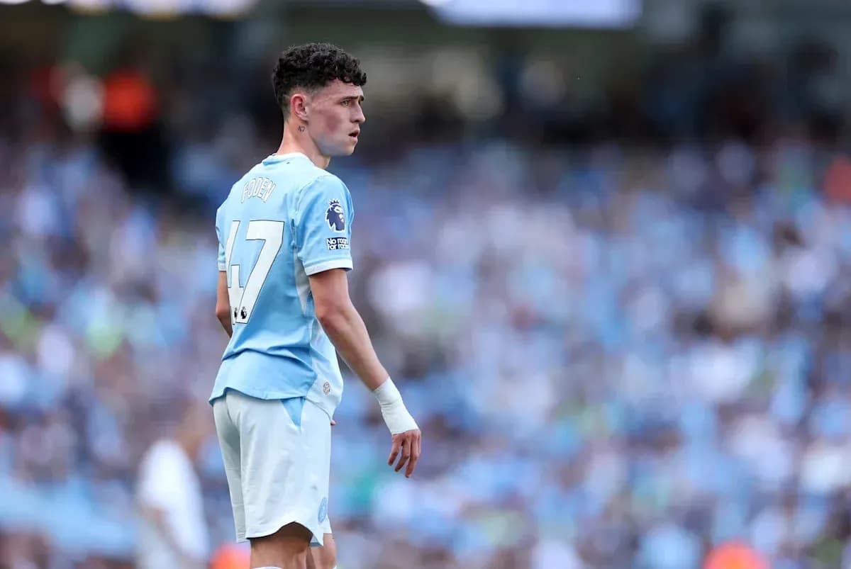 Phil Foden en action sur le terrain Phil Foden en action sur le terrain