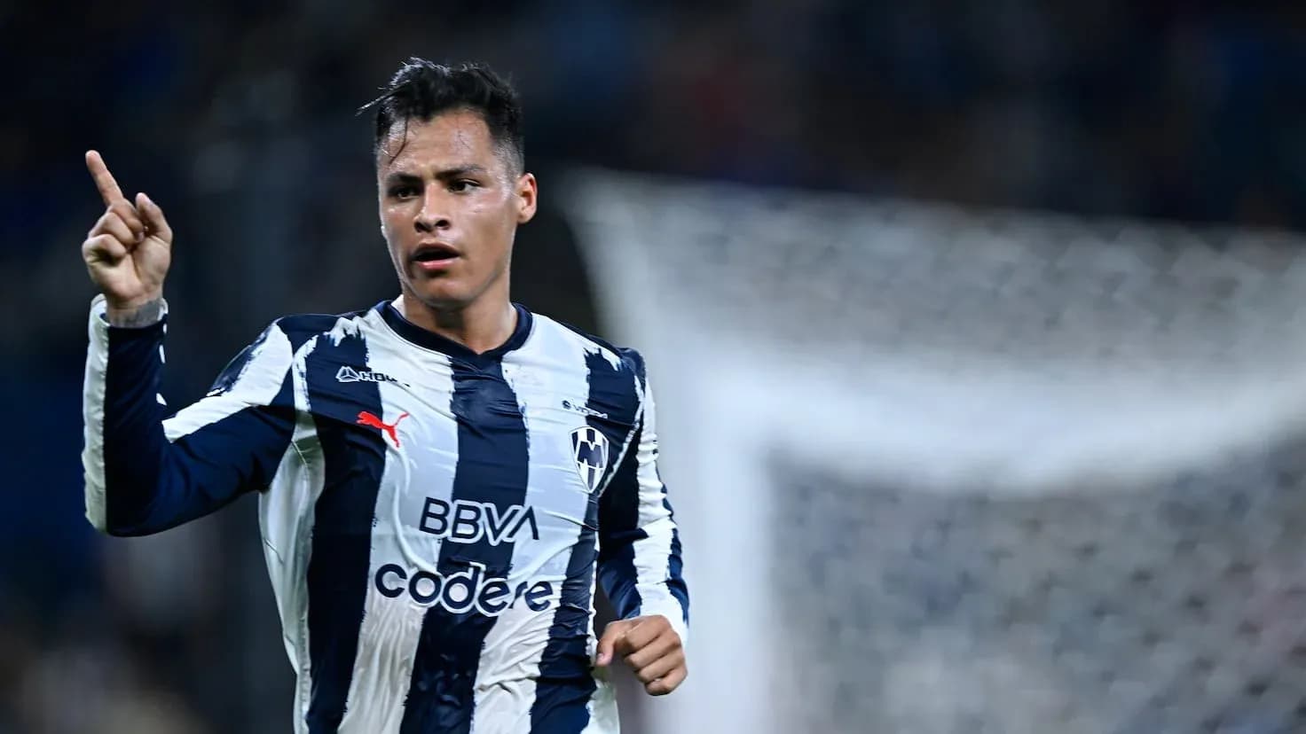 Joueur de Monterrey célébrant un but Joueur de Monterrey célébrant un but