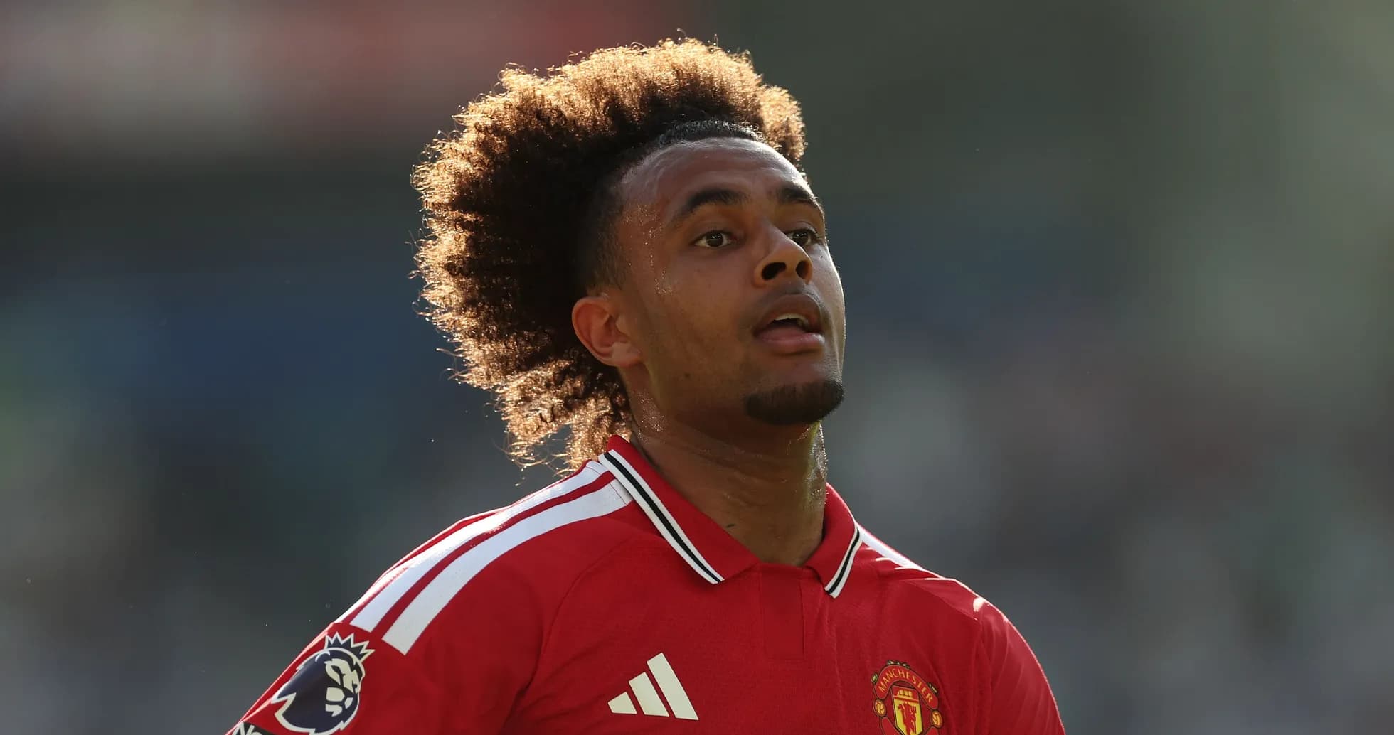 Joueur de Manchester United sur le terrain de jeu Joueur de Manchester United sur le terrain de jeu