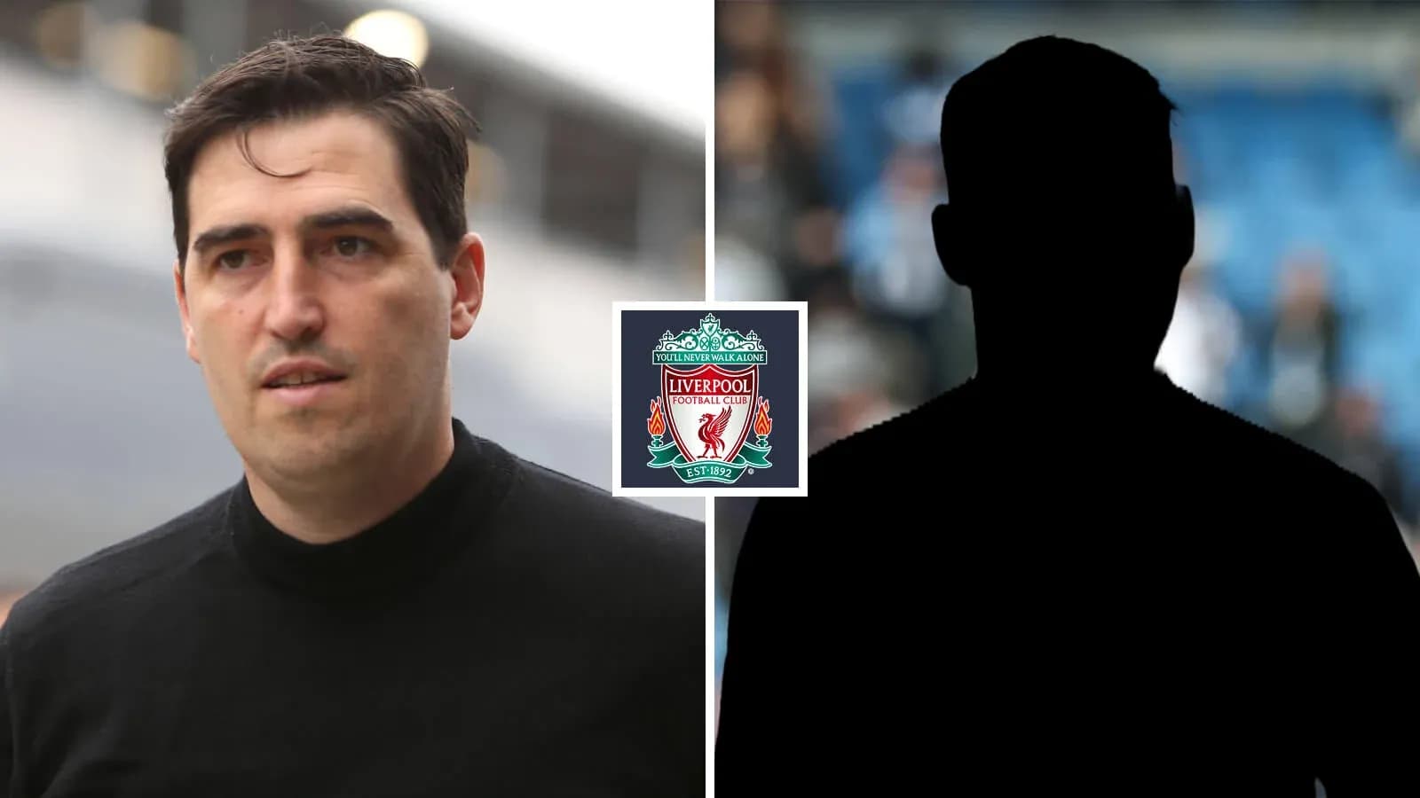 Person marchant avec le logo de Liverpool en arrière-plan Person marchant avec le logo de Liverpool en arrière-plan