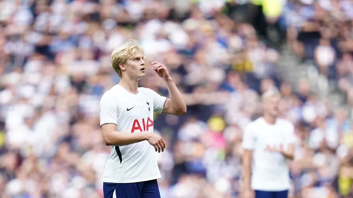 Joueur de Tottenham sur le terrain pendant le match Joueur de Tottenham sur le terrain pendant le match