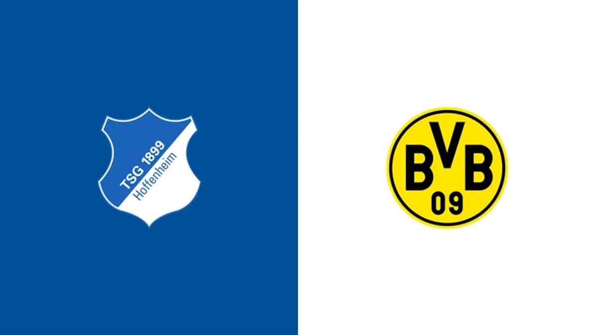 Logos de TSG Hoffenheim et Borussia Dortmund Logos de TSG Hoffenheim et Borussia Dortmund