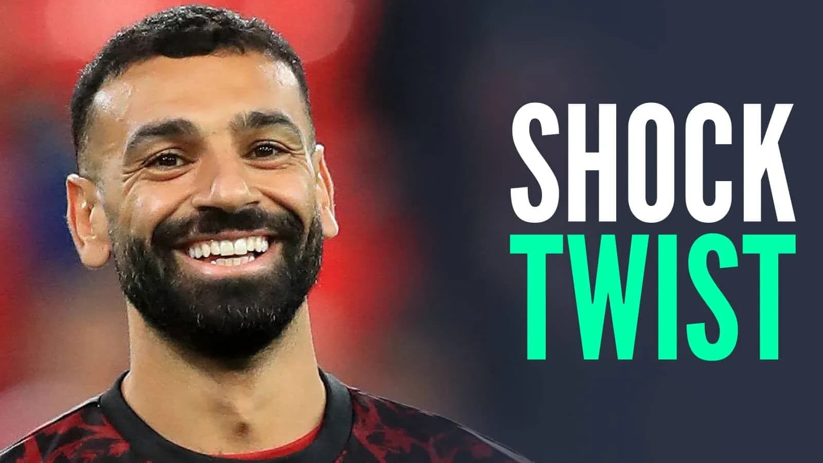 Mohamed Salah smiling during a match Mohamed Salah smiling during a match