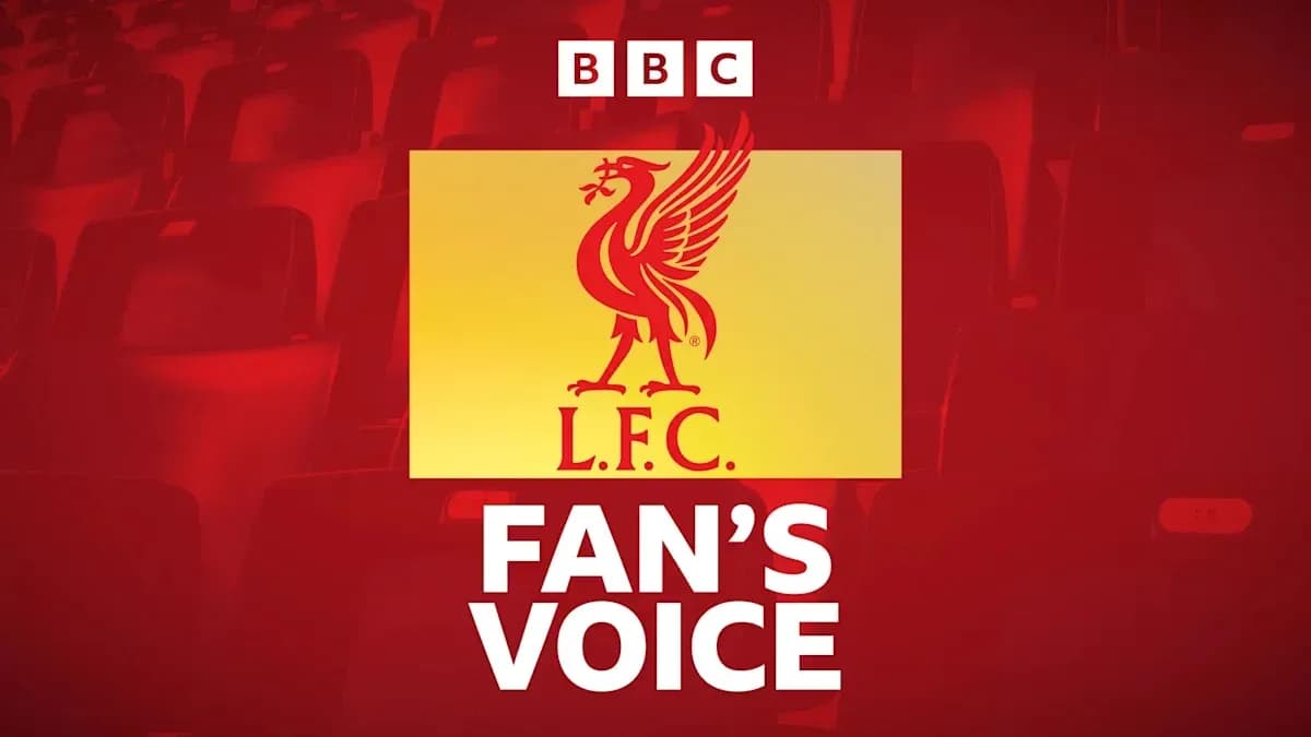 Logo de Liverpool FC avec texte 'Fan's Voice' Logo de Liverpool FC avec texte 'Fan's Voice'