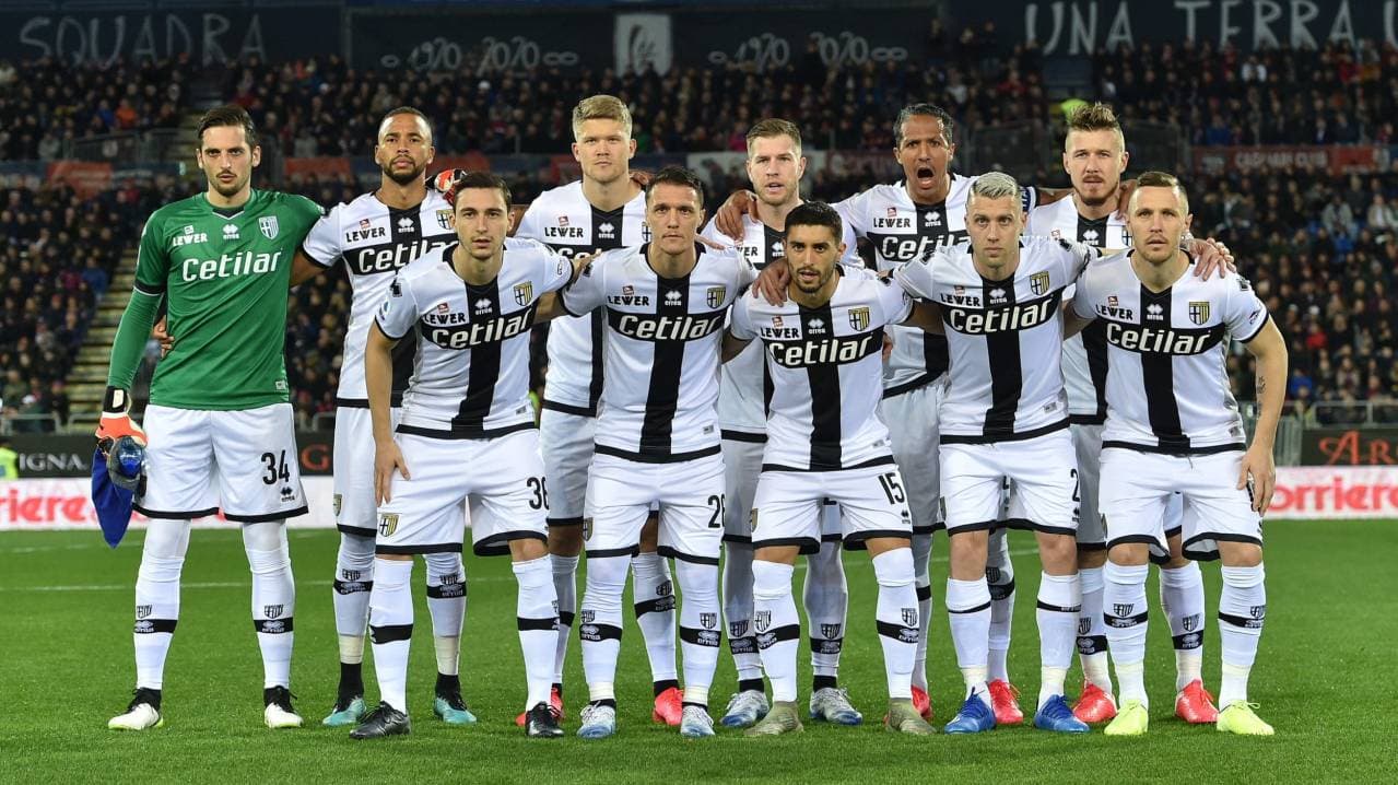 Équipe de Parma avant le match Équipe de Parma avant le match