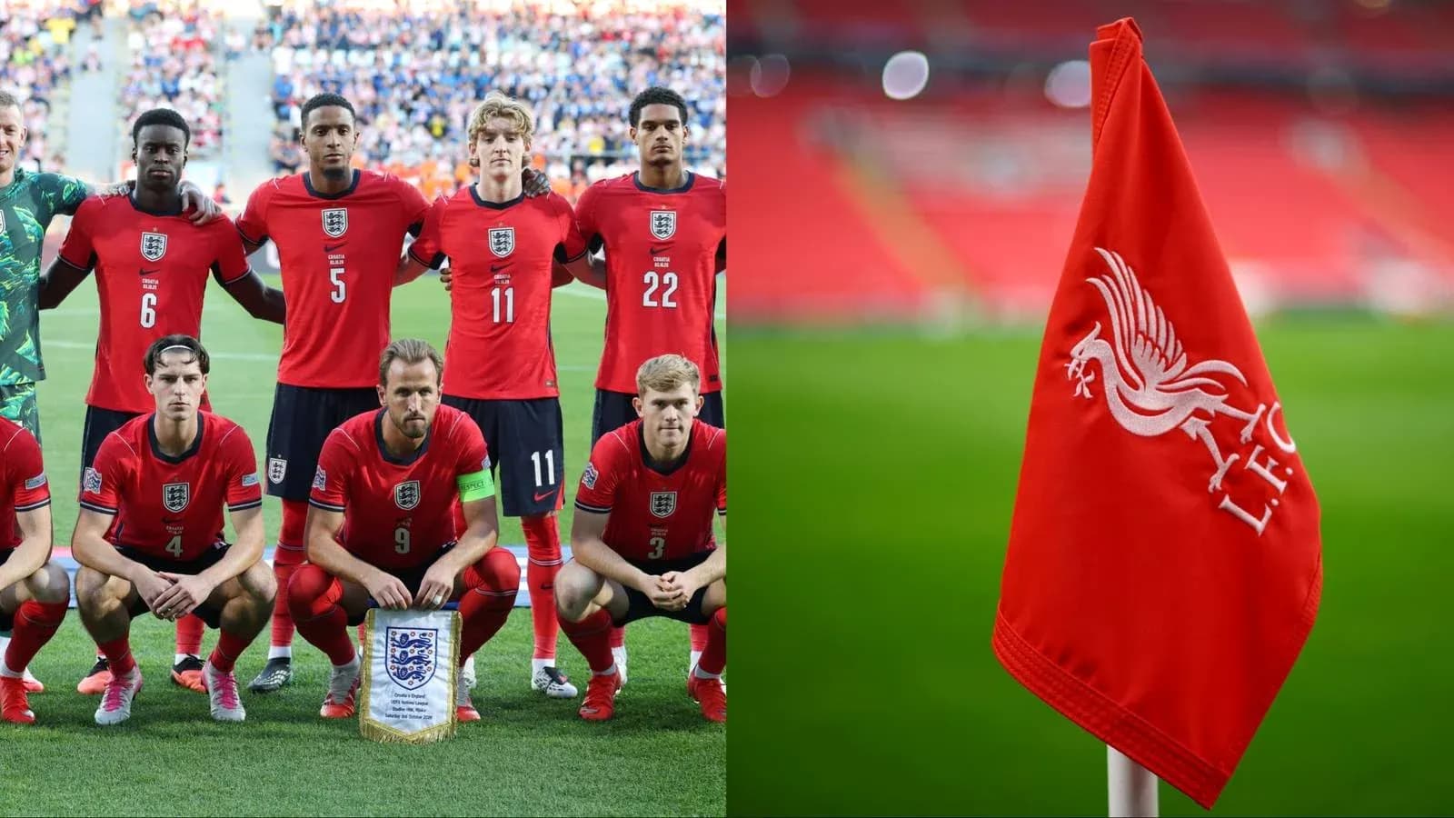 Équipe d'Angleterre en formation avant le match Équipe d'Angleterre en formation avant le match