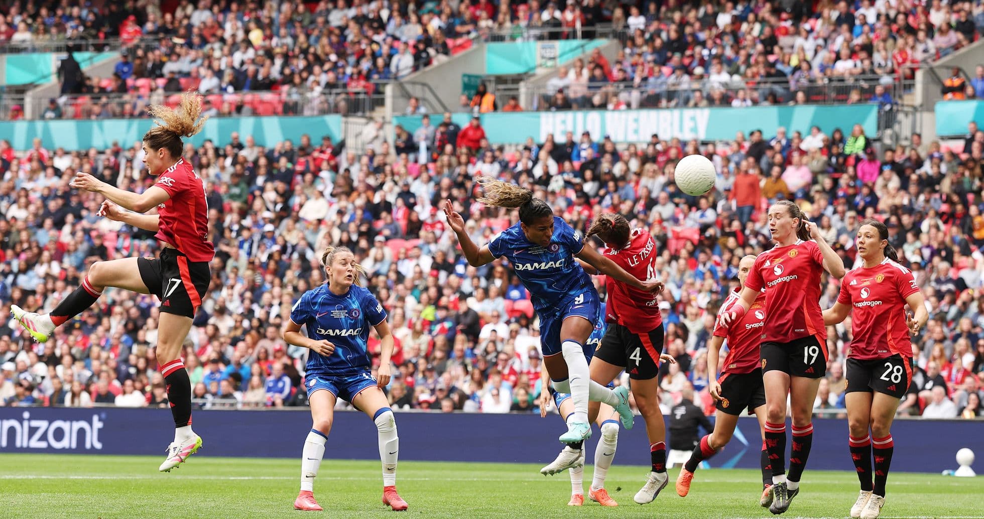 Action pendant un match de Chelsea contre Manchester United Action pendant un match de Chelsea contre Manchester United