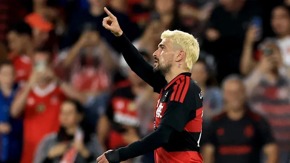 Joueur de Flamengo célébrant un but Joueur de Flamengo célébrant un but