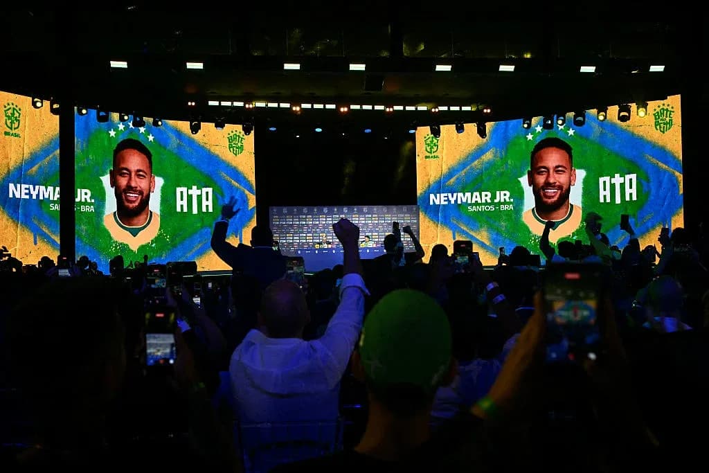 Présentation de Neymar Jr. lors d'un événement Présentation de Neymar Jr. lors d'un événement