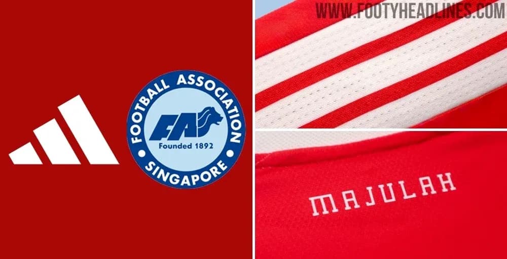 Logo de l'Association de football de Singapour et maillot Logo de l'Association de football de Singapour et maillot