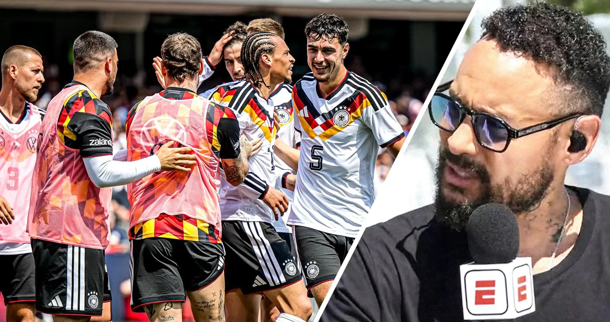 Joueurs allemands célébrant un but Joueurs allemands célébrant un but