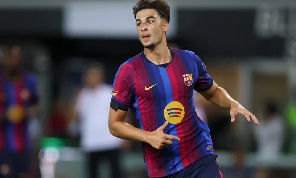 Joueur du FC Barcelone célébrant un but Joueur du FC Barcelone célébrant un but
