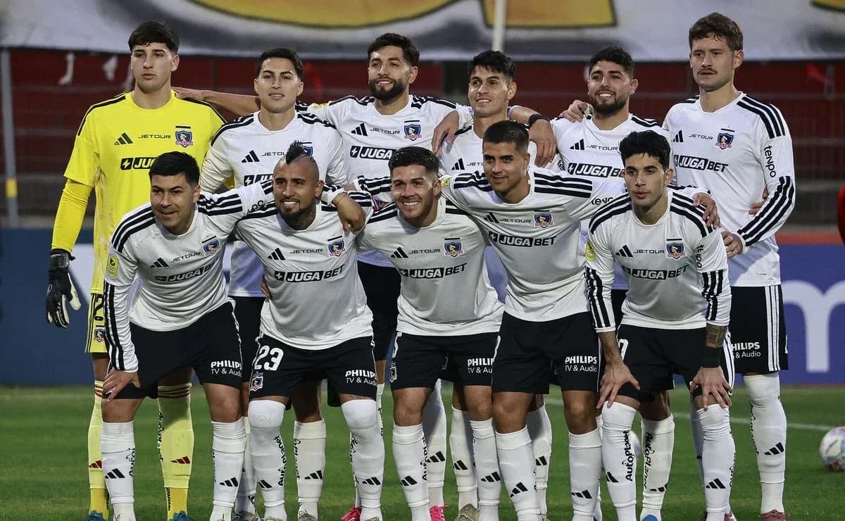 Équipe de Colo Colo avant le match Équipe de Colo Colo avant le match