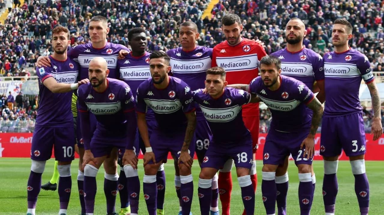 Équipe de la Fiorentina avant le match Équipe de la Fiorentina avant le match