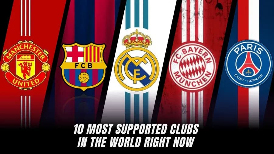 Les 10 Clubs de Football les Plus Soutenus au Monde en 2026 Les 10 Clubs de Football les Plus Soutenus au Monde en 2026