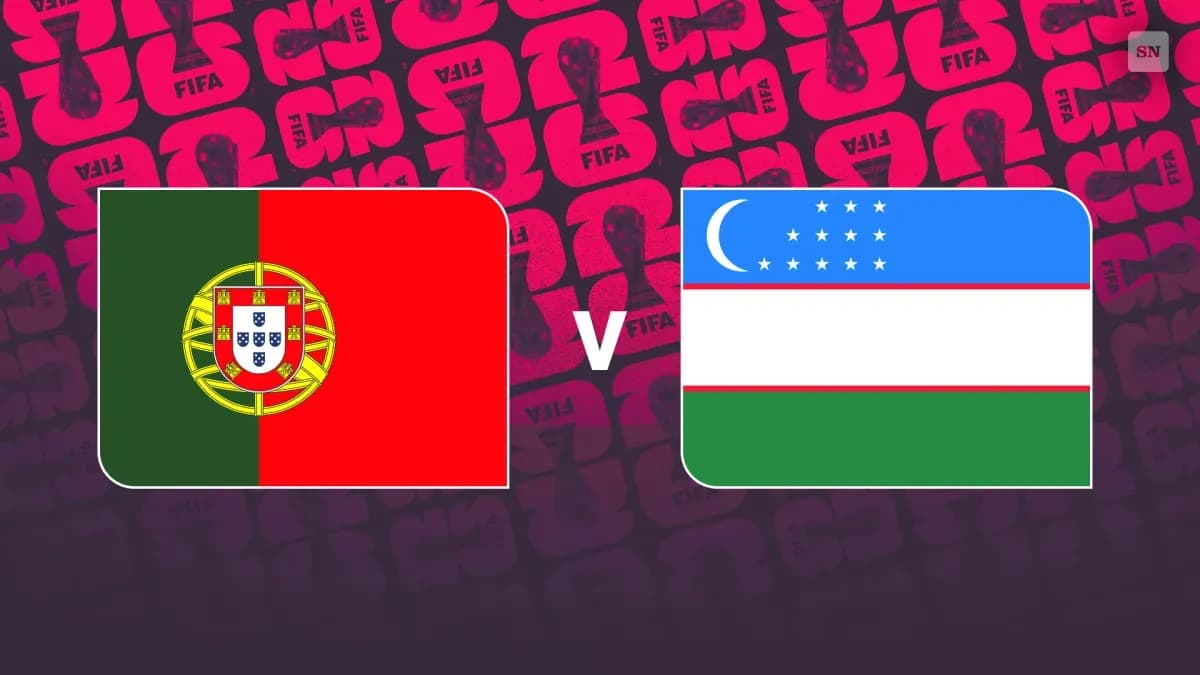 Portugal vs. Ouzbékistan : diffusion en direct, chaîne TV et horaire du match de la Coupe du Monde Groupe K Portugal vs. Ouzbékistan : diffusion en direct, chaîne TV et horaire du match de la Coupe du Monde Groupe K