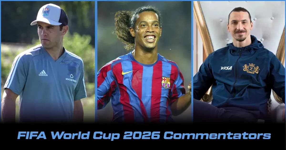 Commentateurs de la Coupe du Monde FIFA 2026 : Liste complète des présentateurs et animateurs Commentateurs de la Coupe du Monde FIFA 2026 : Liste complète des présentateurs et animateurs
